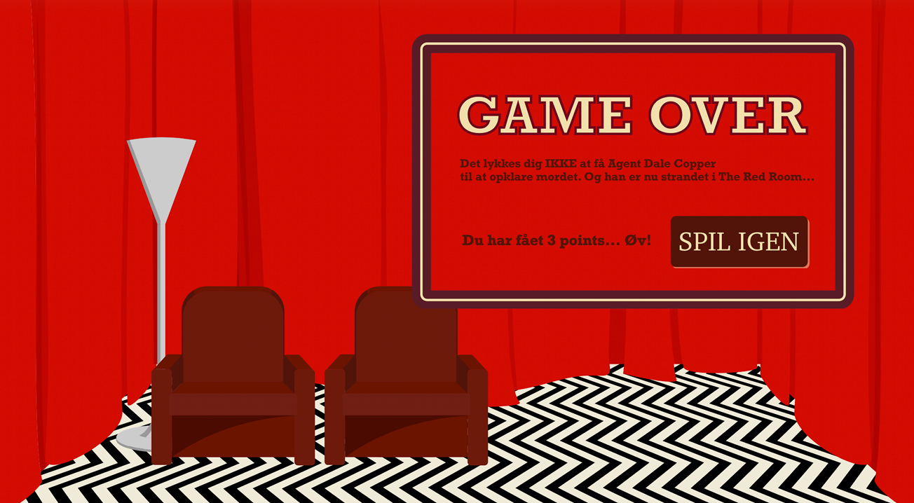 Picture of a svg vector drawing og the red room from Twin Peaks